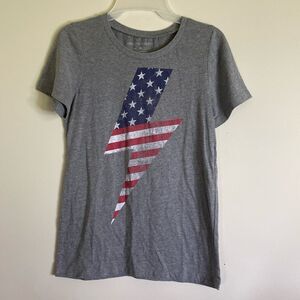 Grayson Threads Flag Lightening Bolt XS